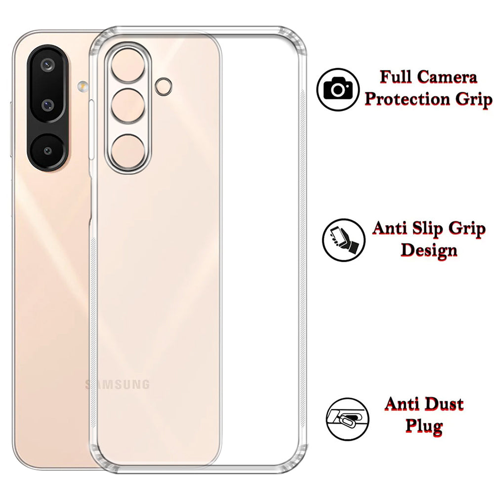 Anti Dust Plug Back Case Cover for Samsung Galaxy M16 5G / F16 5G