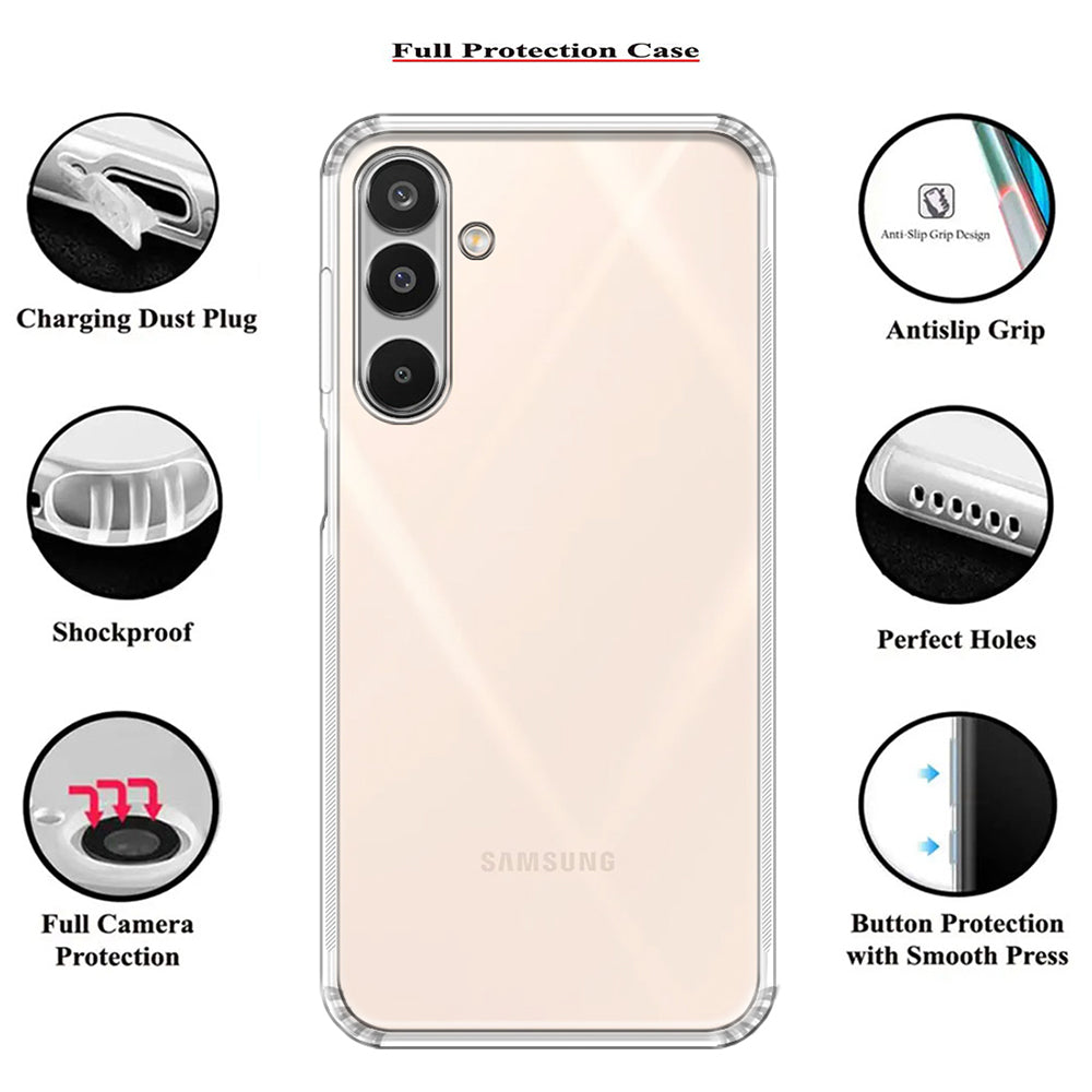 Anti Dust Plug Back Case Cover for Samsung Galaxy M16 5G / F16 5G