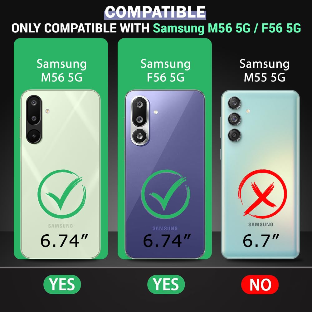 Anti Dust Plug Back Case Cover for Samsung Galaxy M56 5G / F56 5G