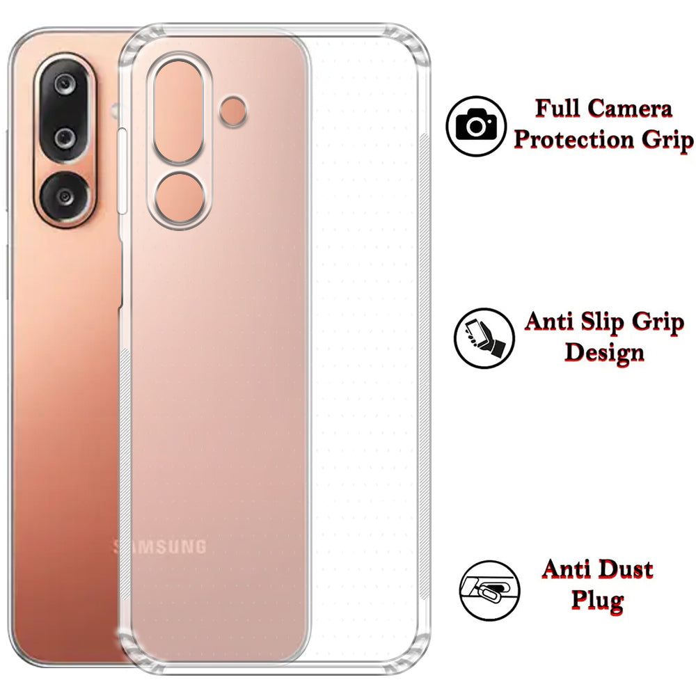 Anti Dust Plug Back Case Cover for Samsung Galaxy M56 5G / F56 5G