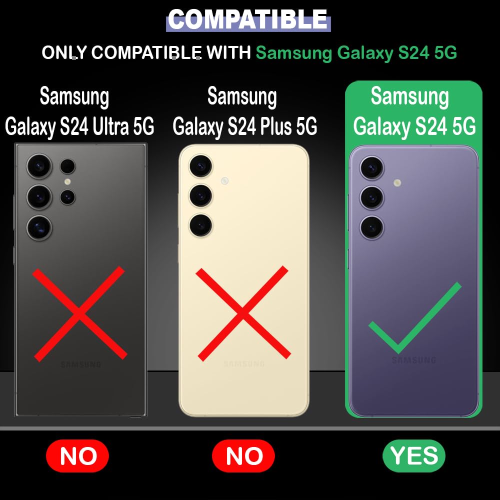 Anti Dust Plug Back Case Cover for Samsung Galaxy S24 5G