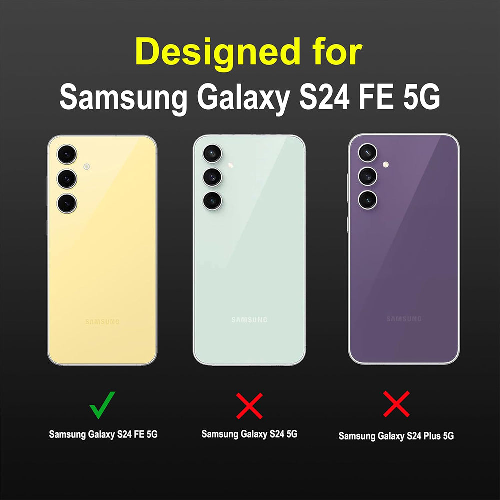 Anti Dust Plug Back Case Cover for Samsung Galaxy S24 FE 5G