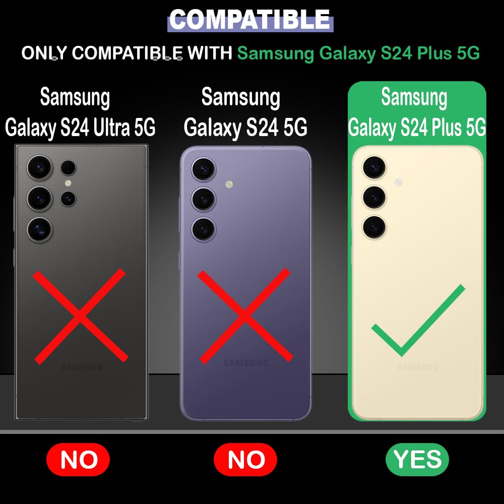 Anti Dust Plug Back Case Cover for Samsung Galaxy S24 Plus 5G