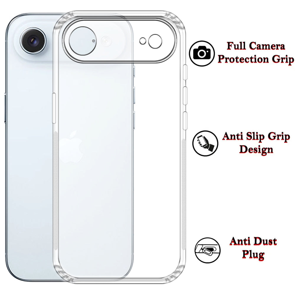 Anti Dust Plug Back Case Cover for Apple iPhone 17 Air