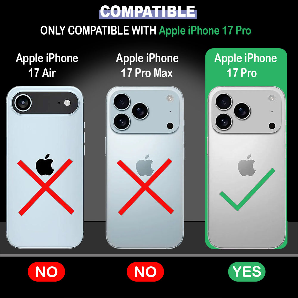 Anti Dust Plug Back Case Cover for Apple iPhone 17 Pro