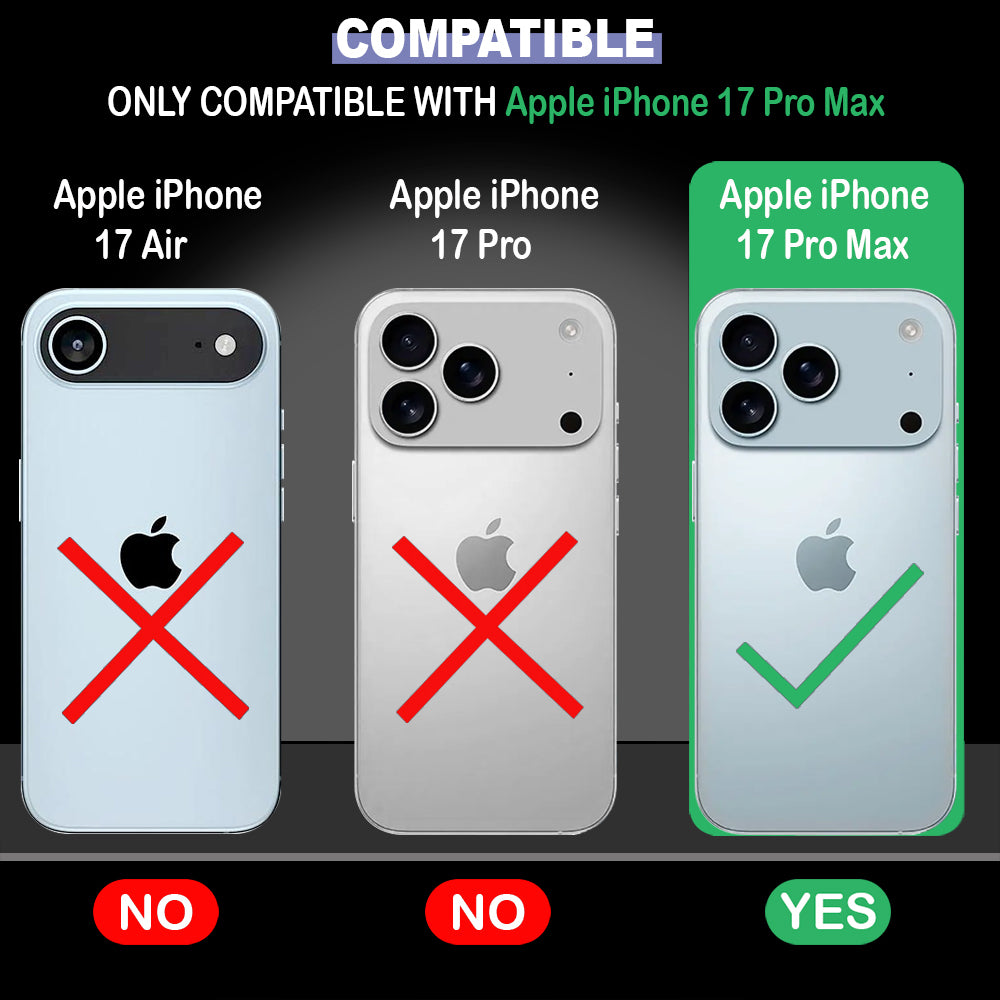 Anti Dust Plug Back Case Cover for Apple iPhone 17 Pro Max