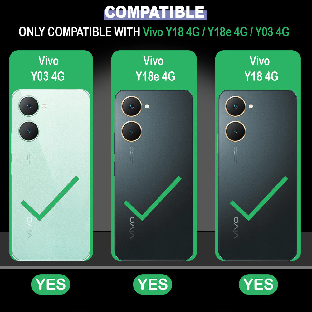 Super Clear Back Case Cover for Vivo Y18 4G / Y18e 4G / Y03 4G / T3 Lite 5G / Z9 Lite 5G