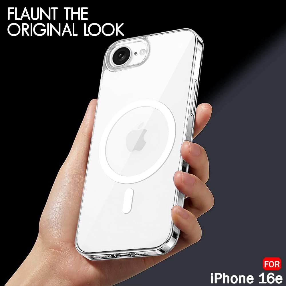 MagSafe Crystal Clear Back Cover for Apple iPhone 16e