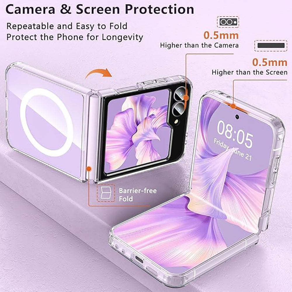 MagSafe Crystal Clear Back Cover for Samsung Galaxy Z Flip6 5G