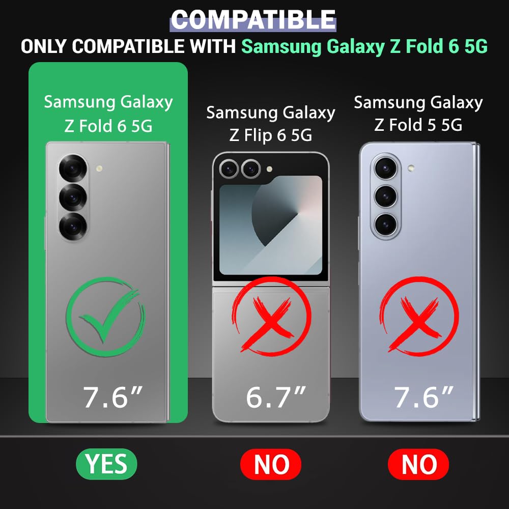 MagSafe Crystal Clear Back Cover for Samsung Galaxy Z Fold6 5G