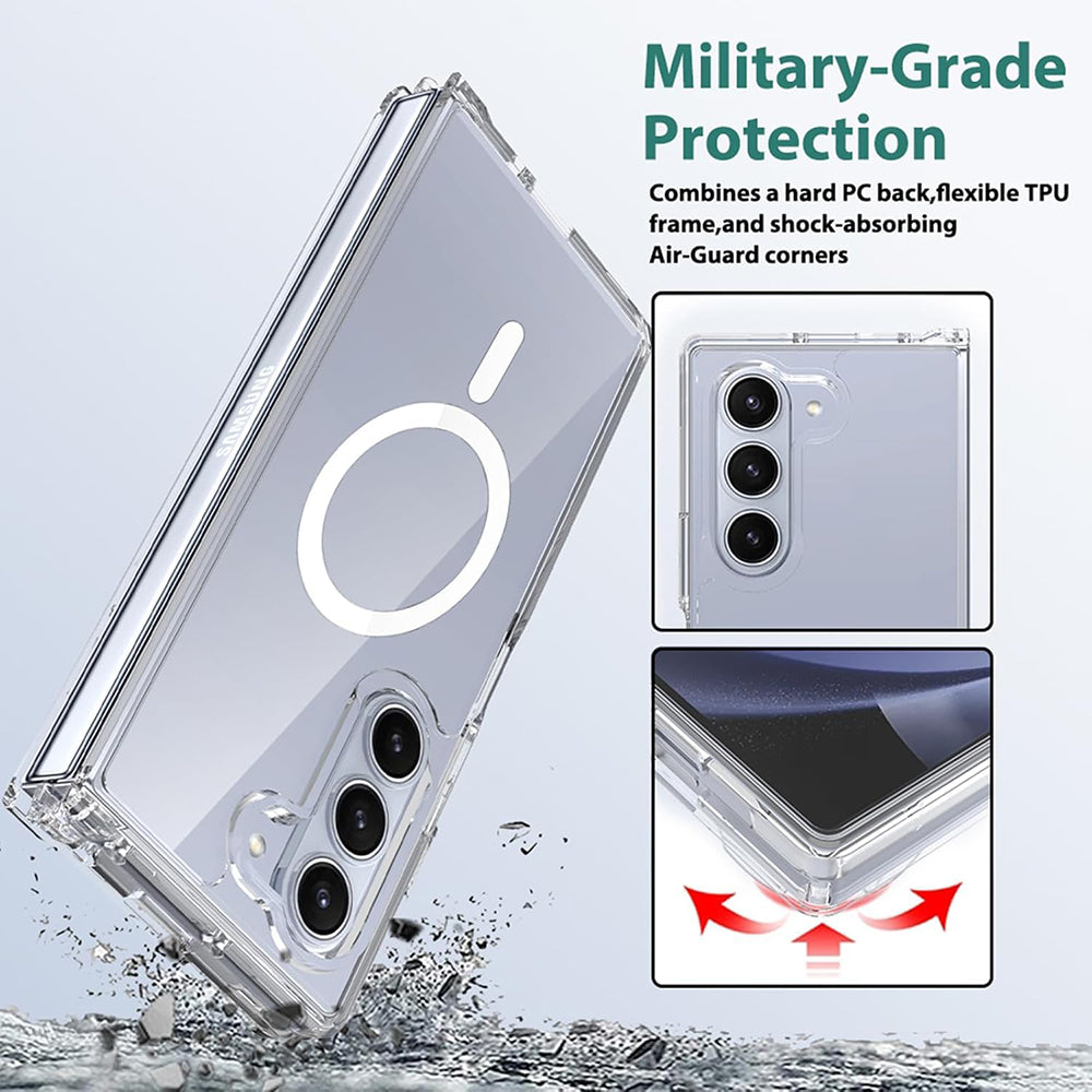 MagSafe Crystal Clear Back Cover for Samsung Galaxy Z Fold6 5G