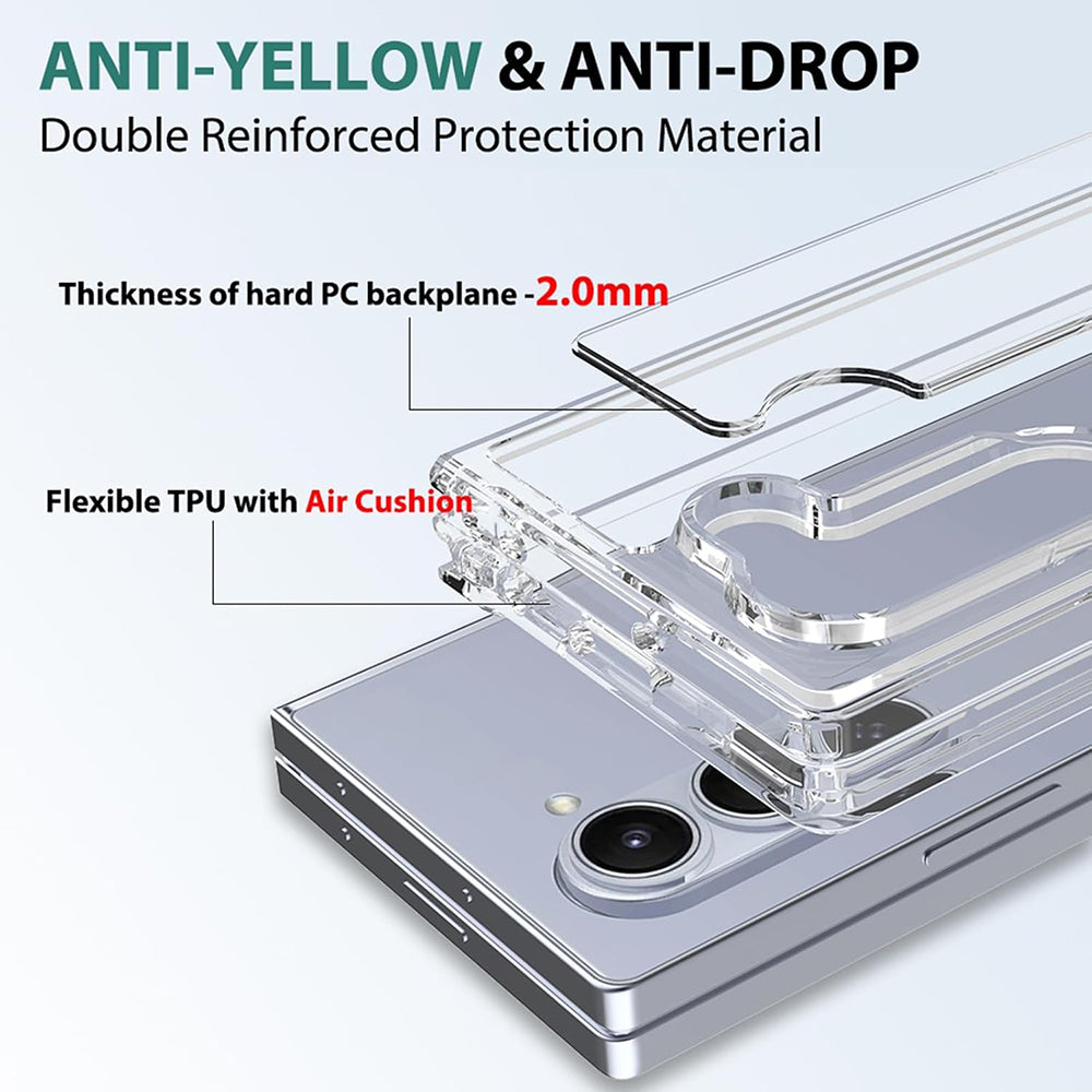MagSafe Crystal Clear Back Cover for Samsung Galaxy Z Fold6 5G