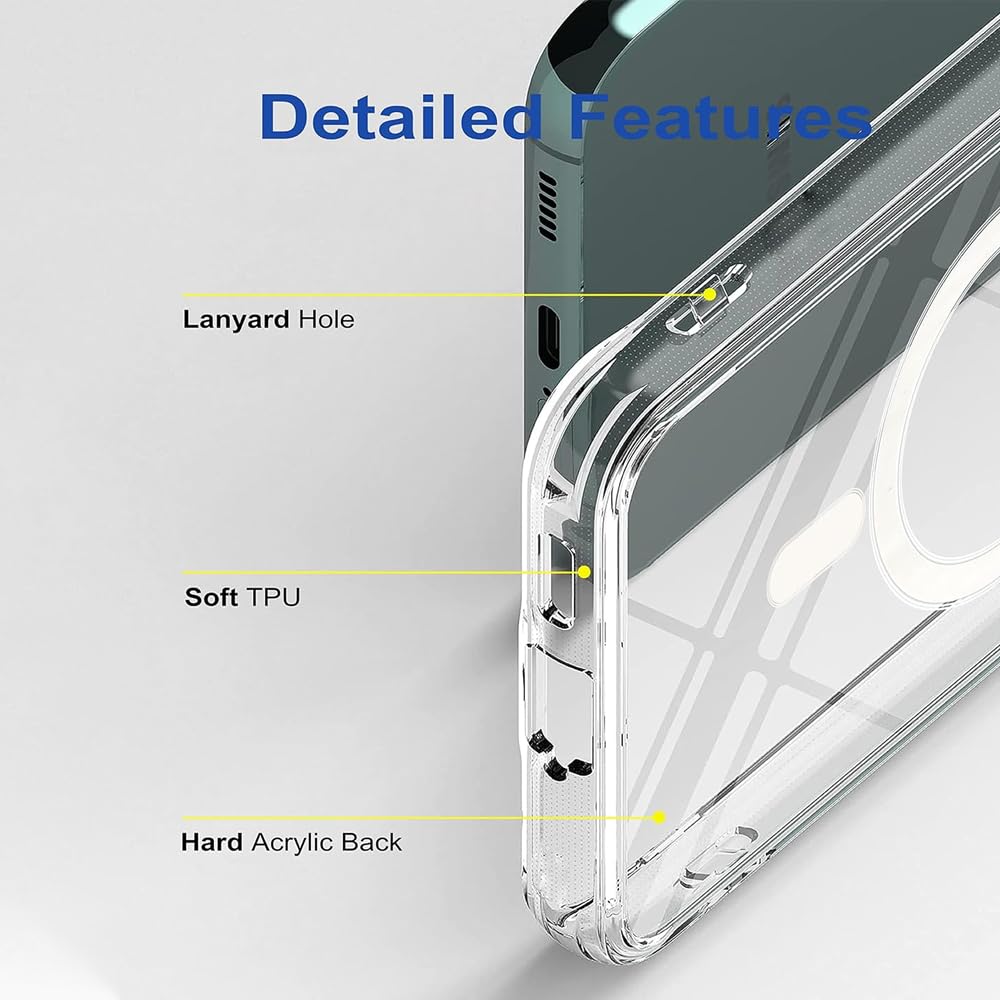 MagSafe Crystal Clear Back Cover for Samsung Galaxy S21 FE 5G