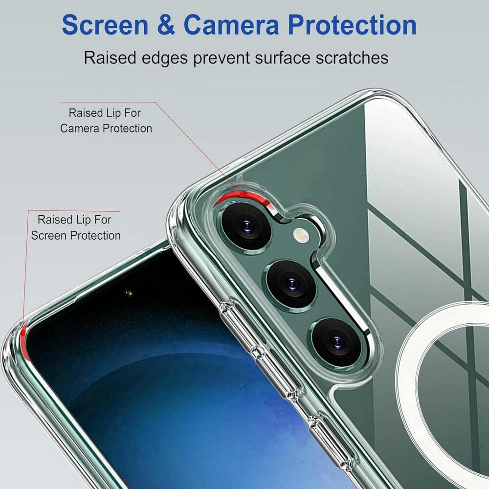 MagSafe Crystal Clear Back Cover for Samsung Galaxy S24 FE 5G