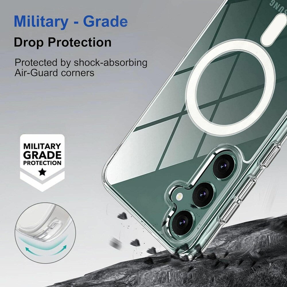 MagSafe Crystal Clear Back Cover for Samsung Galaxy S24 FE 5G