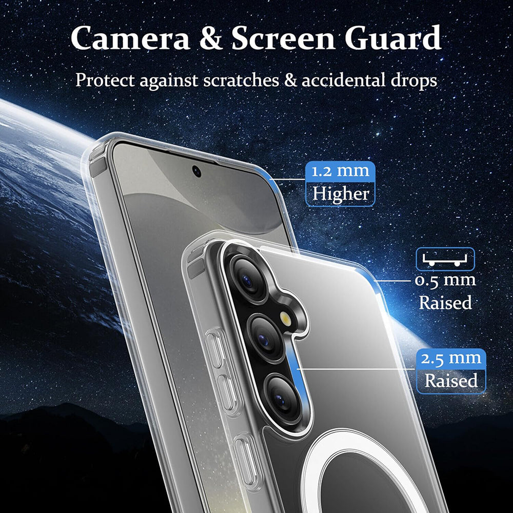 MagSafe Crystal Clear Back Cover for Samsung Galaxy S24 Plus 5G