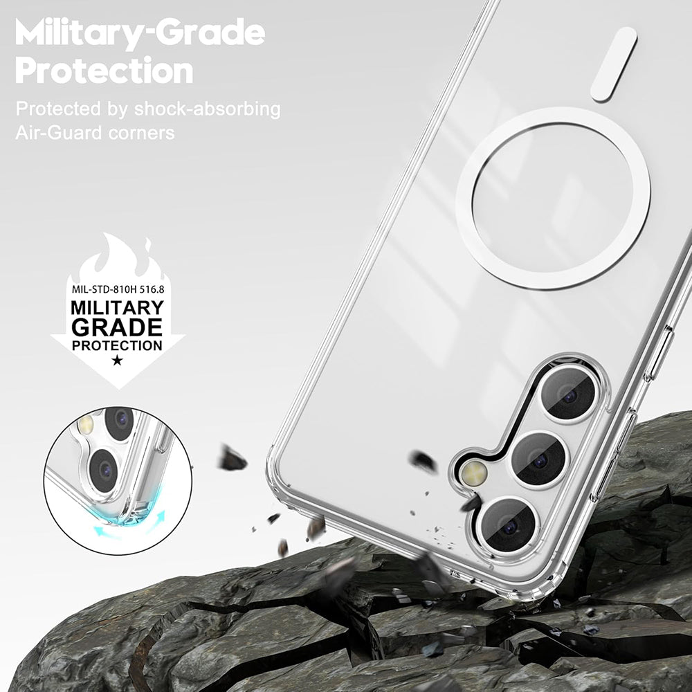 MagSafe Crystal Clear Back Cover for Samsung Galaxy S25 5G