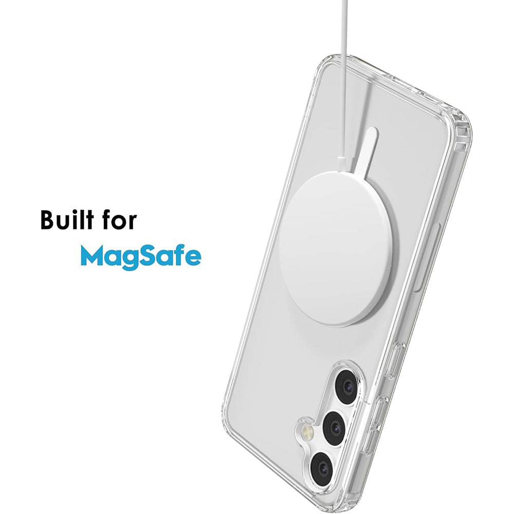 MagSafe Crystal Clear Back Cover for Samsung Galaxy S25 Plus 5G