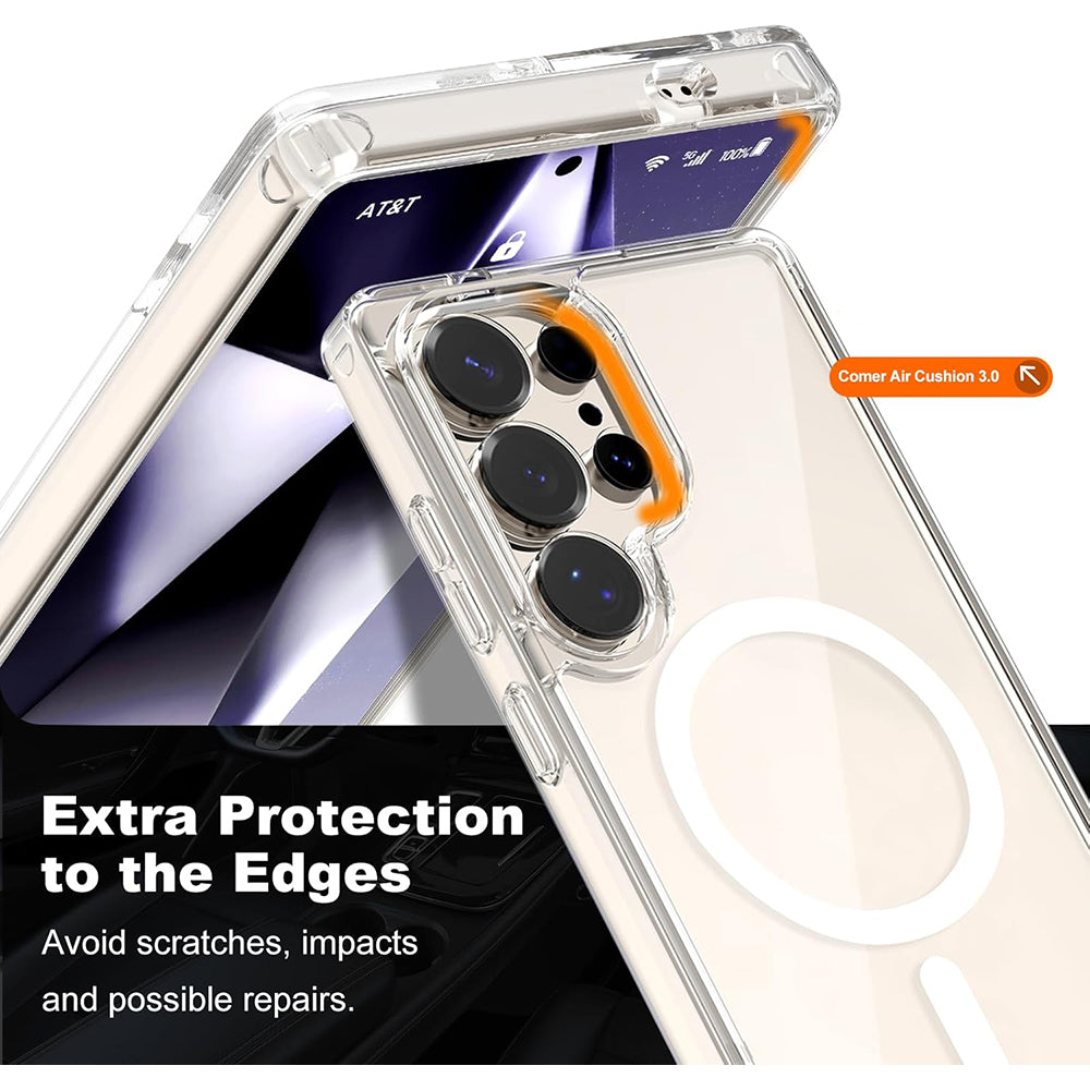 MagSafe Crystal Clear Back Cover for Samsung Galaxy S25 Ultra 5G