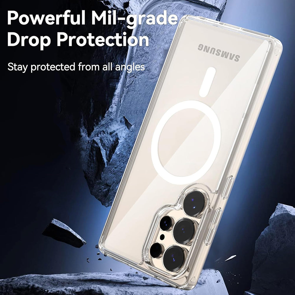 MagSafe Crystal Clear Back Cover for Samsung Galaxy S25 Ultra 5G
