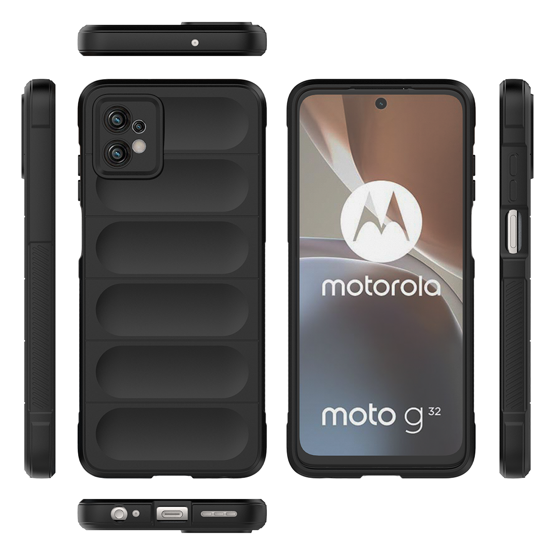 3D Circles Designer 2D Printed Back Case Cover for Motorola Moto G32 4G