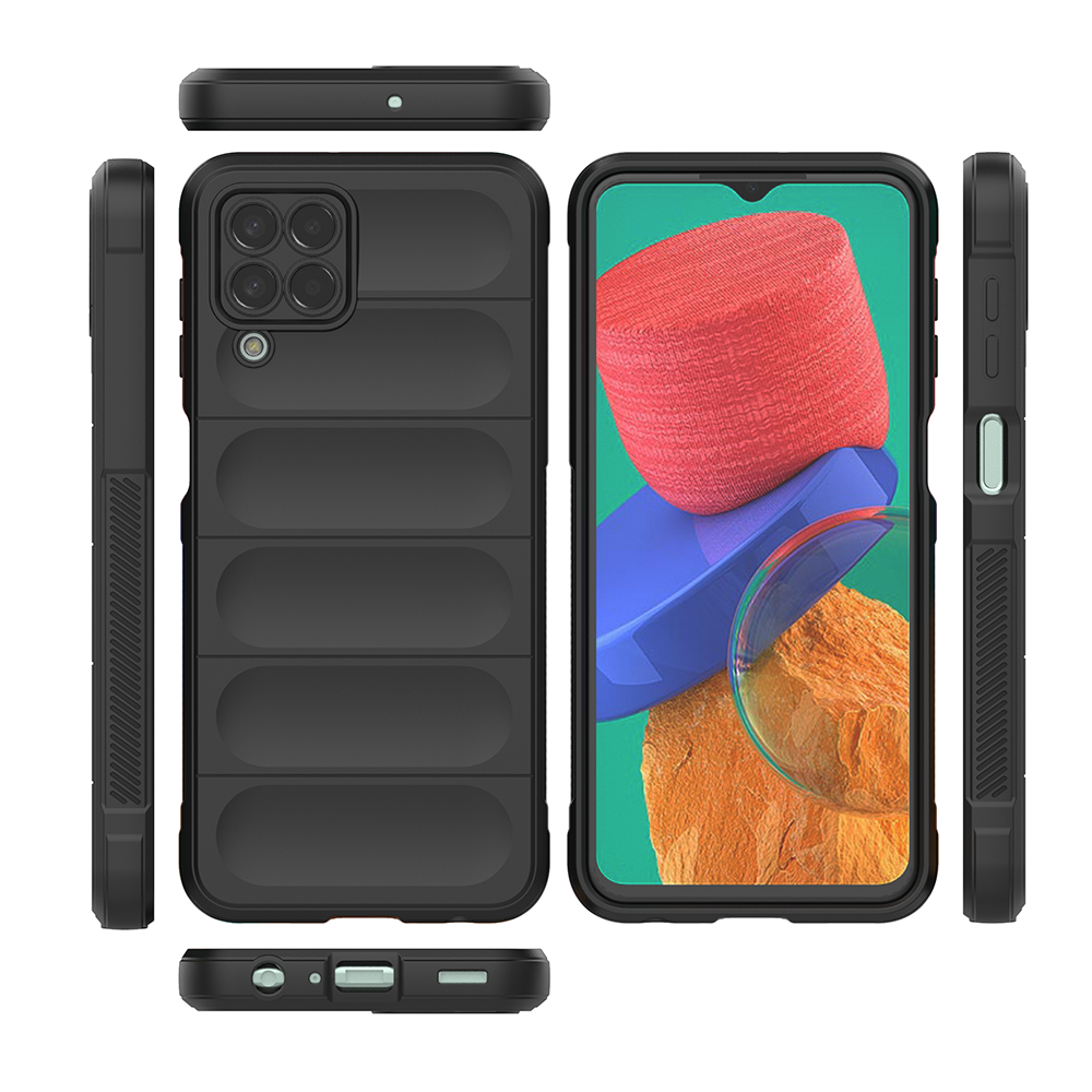 Three Color Stripes Designer 2D Printed Back Case Cover for Samsung Galaxy M33 5G
