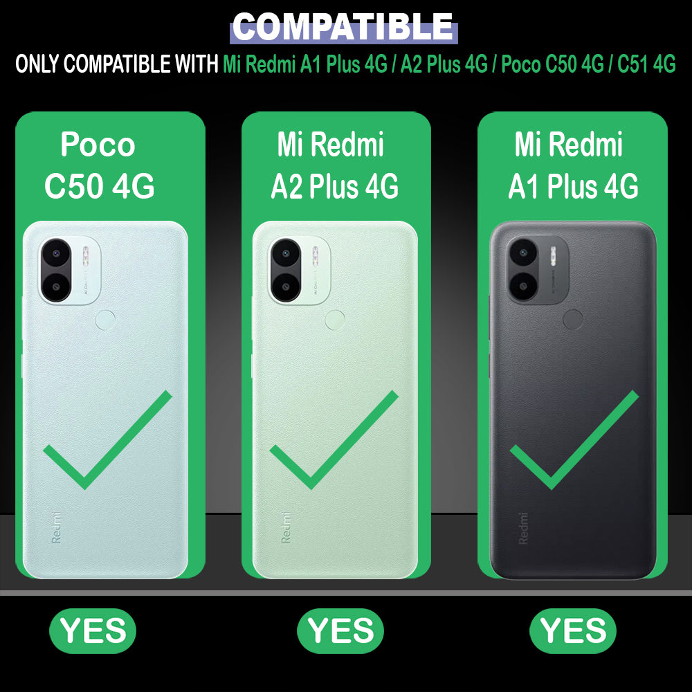 3D Circles Designer 2D Printed Back Case Cover for Mi Redmi A1 Plus 4G / A2 Plus 4G / Poco C50 4G / C51 4G