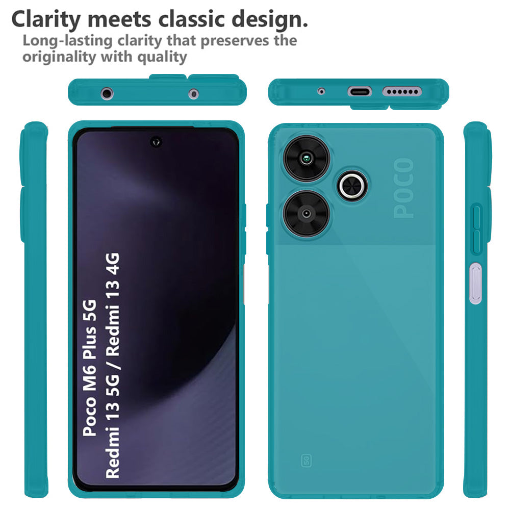 Super Clear Colorfull Smoke Cover for Mi Redmi 13 5G / Poco M6 Plus 5G