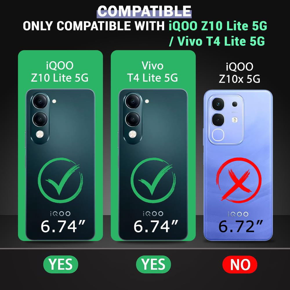 2 MM Liquid Silicone Case for iQOO Z10 Lite 5G / Vivo T4 Lite 5G