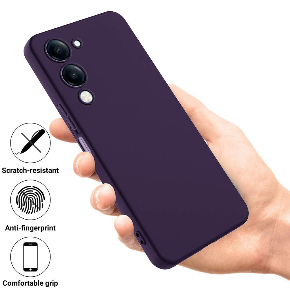 2 MM Liquid Silicone Case for iQOO Z10 Lite 5G / Vivo T4 Lite 5G