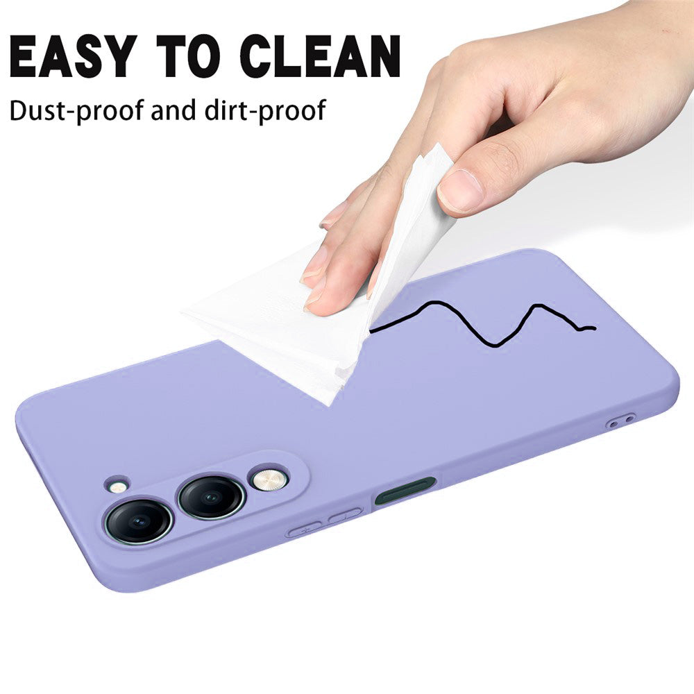2 MM Liquid Silicone Case for Vivo Y04 4G / Y19e 4G / Y19 5G / Y29s 5G / T4 Lite 5G / iQOO Z10 Lite 5G