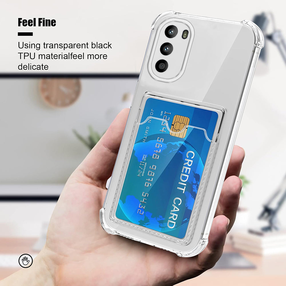 Hybrid Card Slot Back Cover for Motorola Moto G52 4G / G82 5G