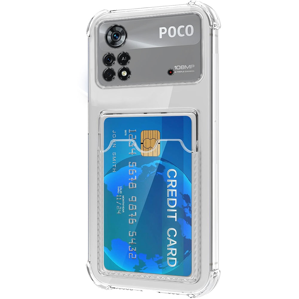 Hybrid Card Slot Back Cover for Poco X4 Pro 5G