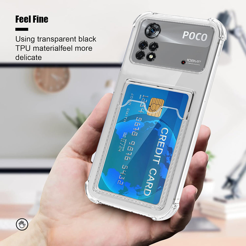 Hybrid Card Slot Back Cover for Poco X4 Pro 5G