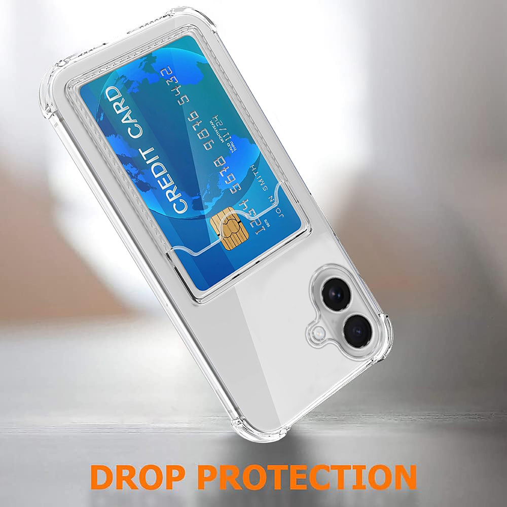 Hybrid Card Slot Back Cover for Apple iPhone 17