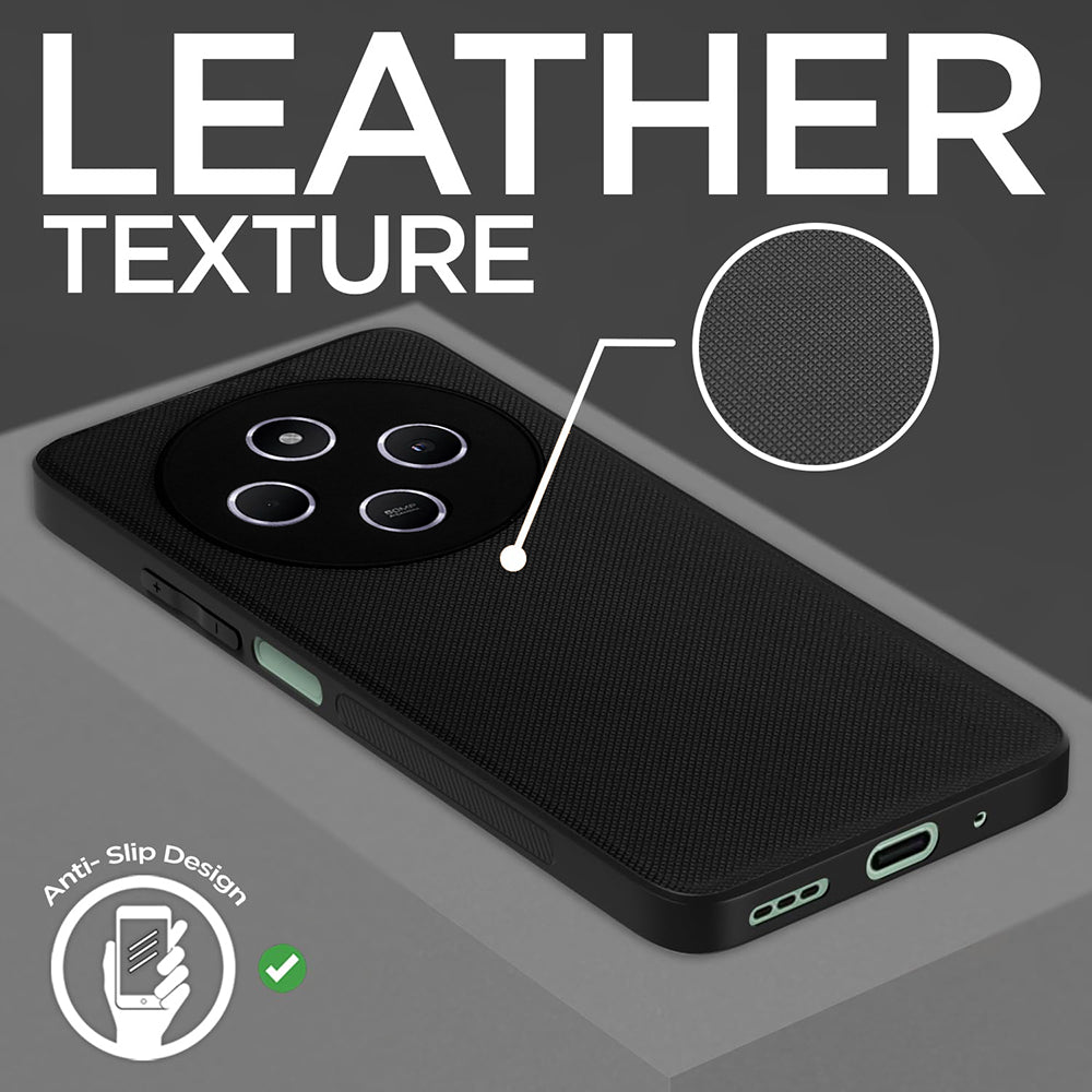 Leather PC TPU Cover for Mi Redmi A4 5G / 14C 5G / 14R 5G / Poco C75 5G