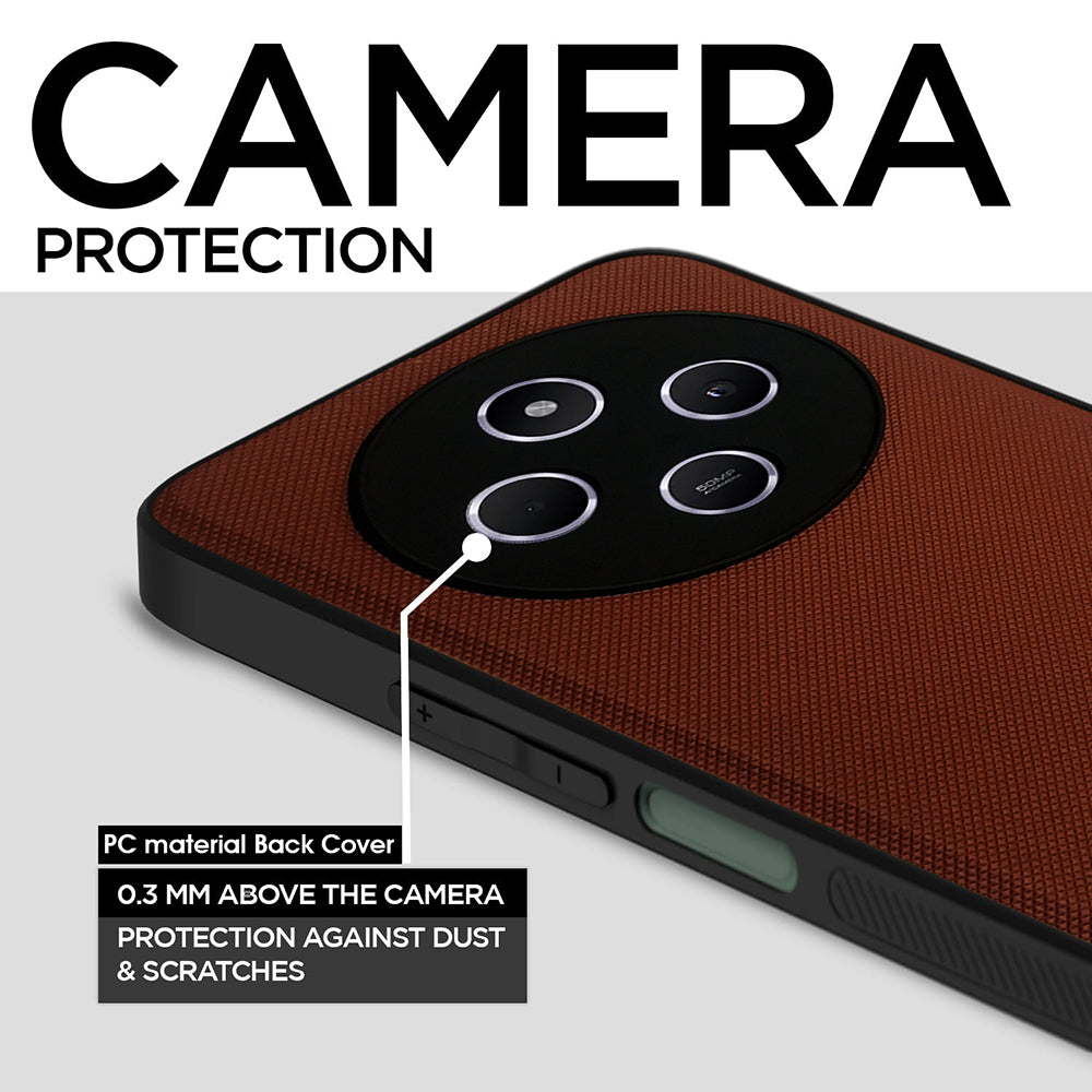 Leather PC TPU Cover for Mi Redmi A4 5G / 14C 5G / 14R 5G / Poco C75 5G