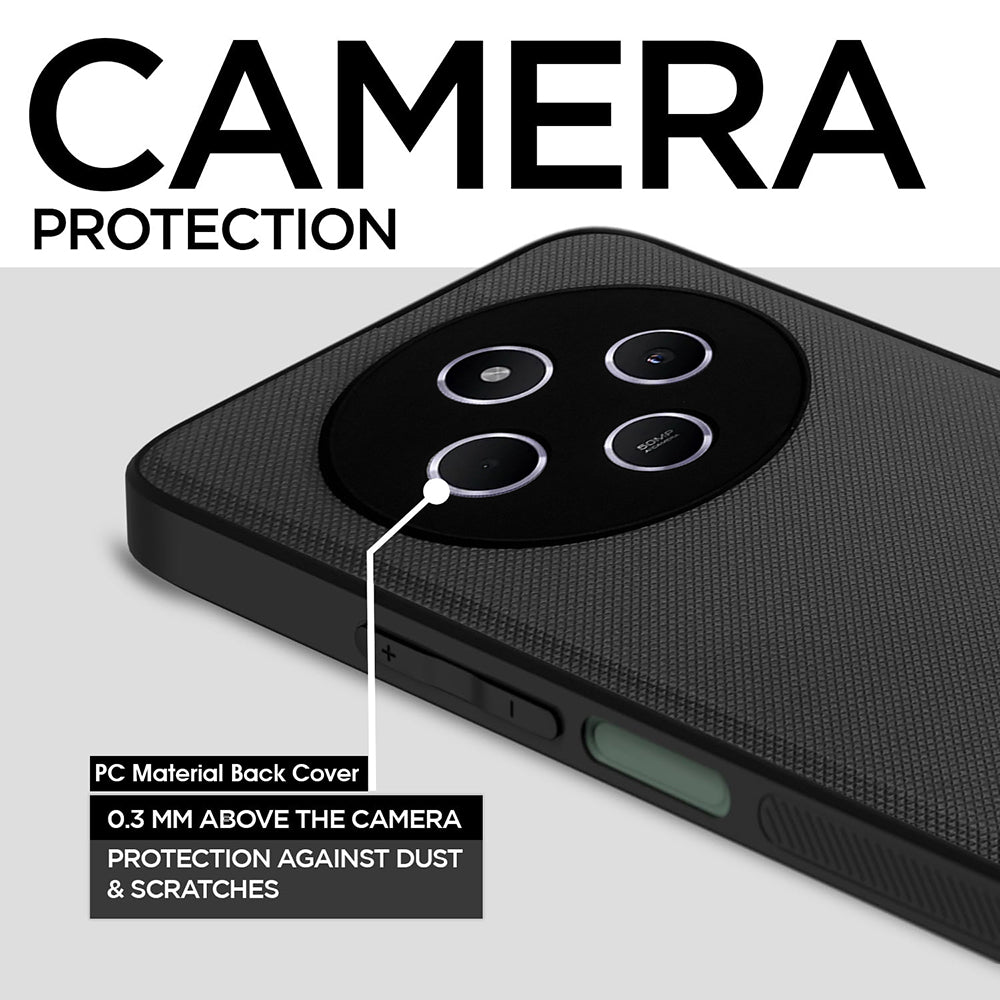 Leather PC TPU Cover for Mi Redmi A4 5G / 14C 5G / 14R 5G / Poco C75 5G