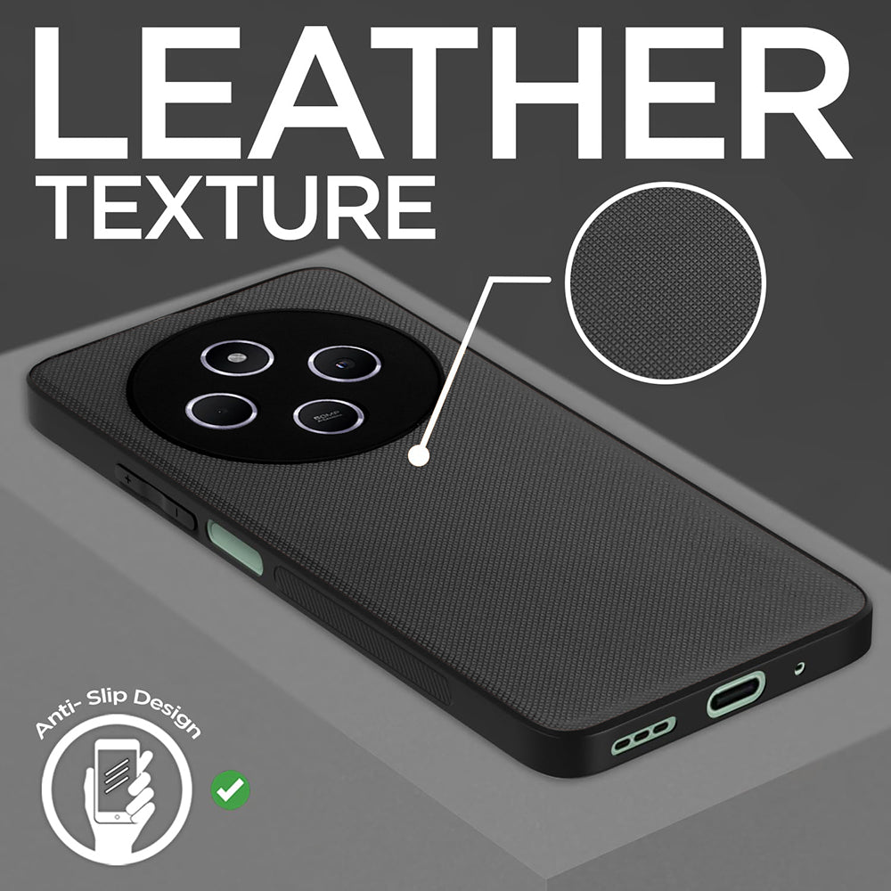 Leather PC TPU Cover for Mi Redmi A4 5G / 14C 5G / 14R 5G / Poco C75 5G