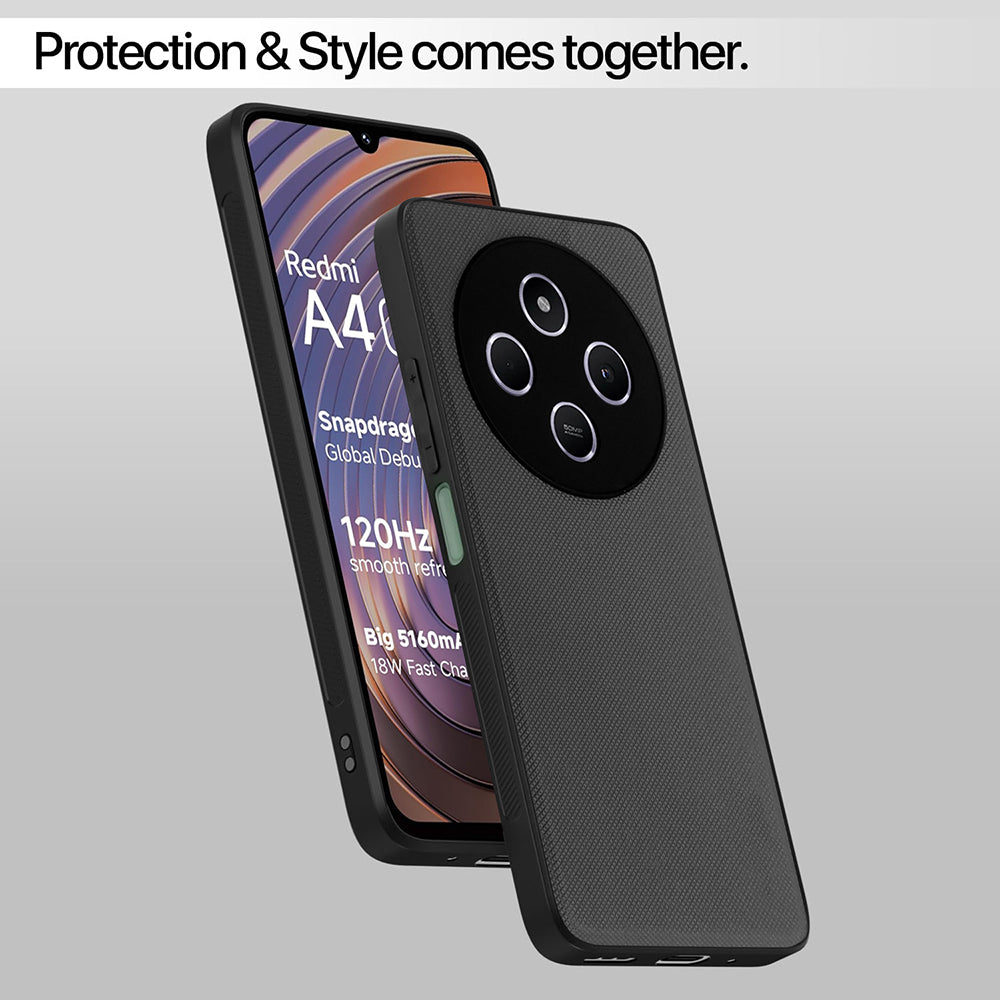 Leather PC TPU Cover for Mi Redmi A4 5G / 14C 5G / 14R 5G / Poco C75 5G