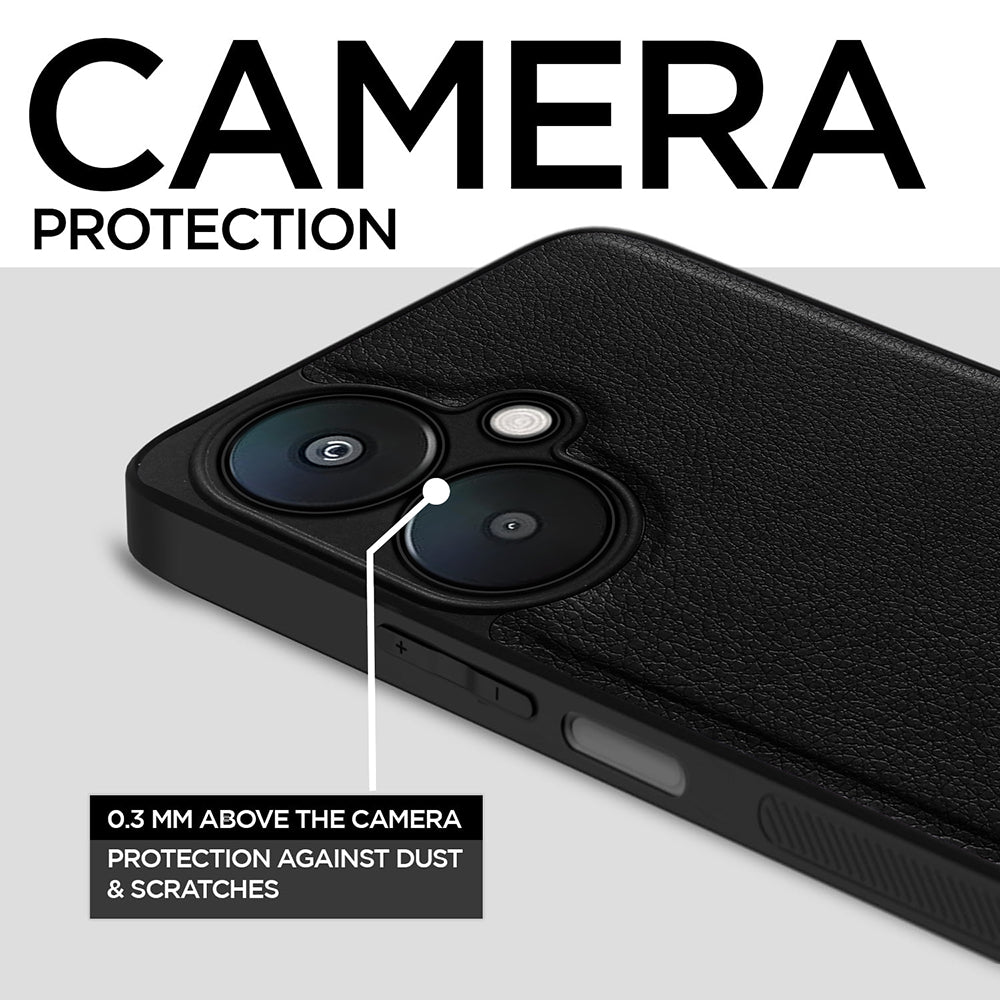 Leather PC TPU Cover for Mi Redmi 13C 5G / Poco M6 5G