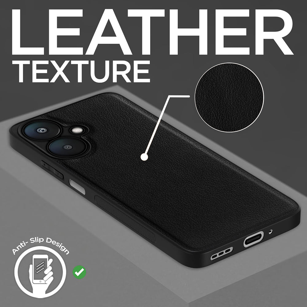 Leather PC TPU Cover for Mi Redmi 13C 5G / Poco M6 5G