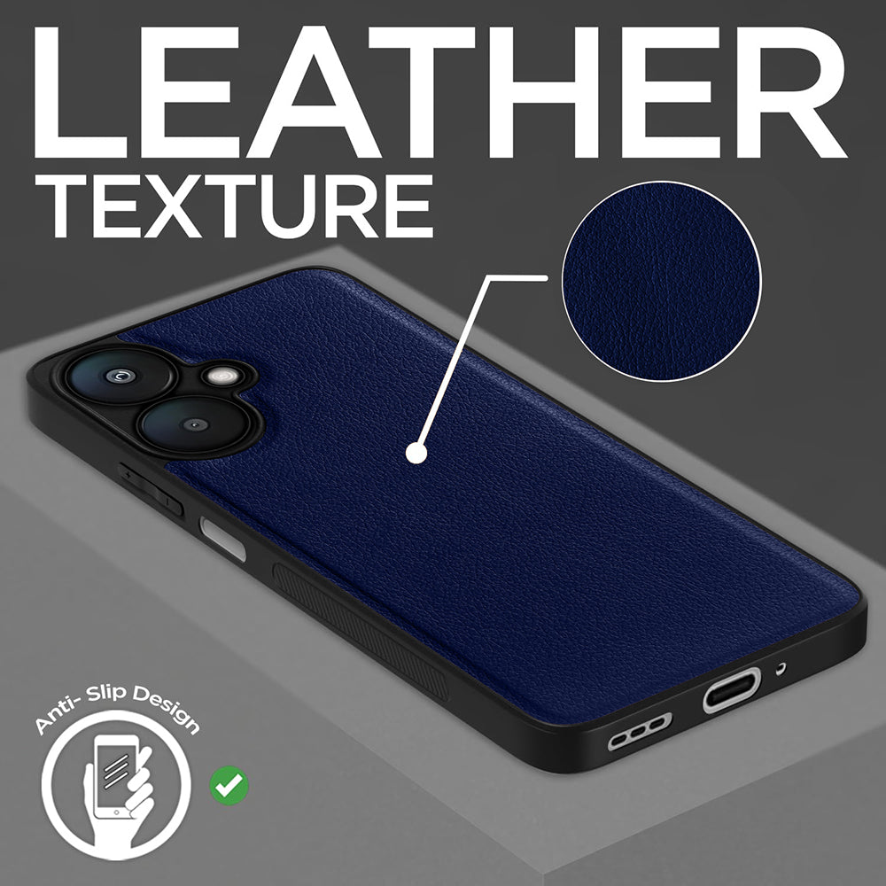 Leather PC TPU Cover for Mi Redmi 13C 5G / Poco M6 5G