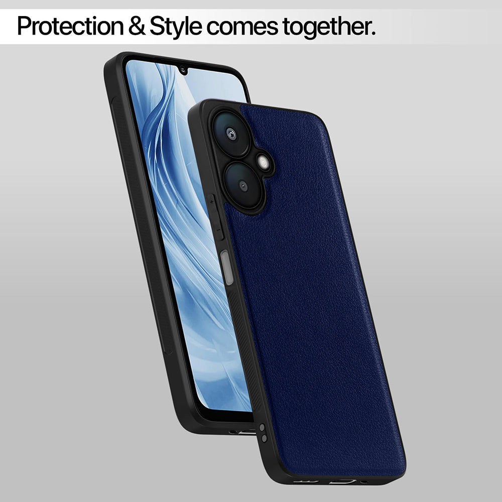 Leather PC TPU Cover for Mi Redmi 13C 5G / Poco M6 5G