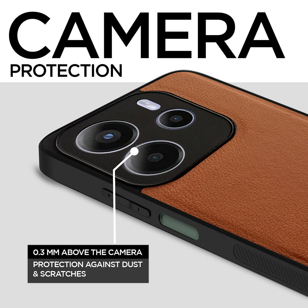 Leather PC TPU Cover for Mi Redmi Note 14 5G