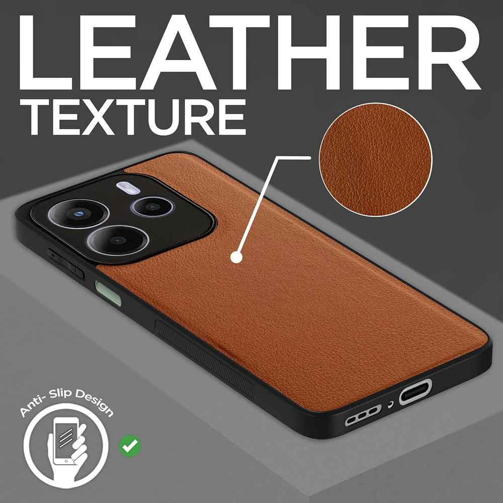 Leather PC TPU Cover for Mi Redmi Note 14 5G