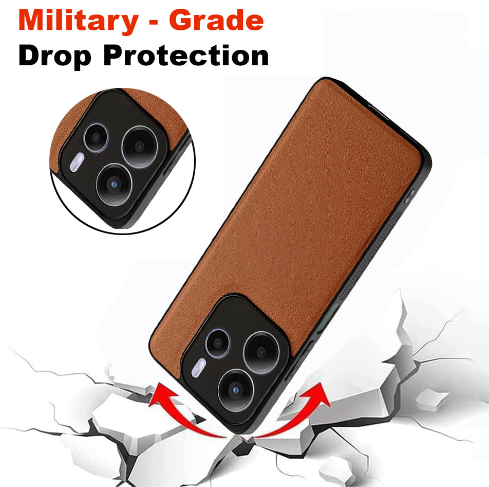 Leather PC TPU Cover for Mi Redmi Note 14 5G