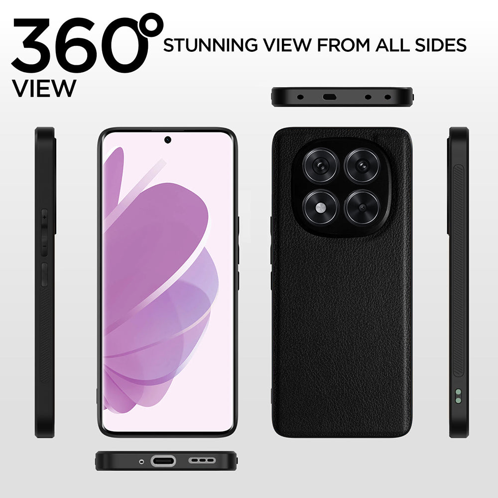Leather PC TPU Cover for Mi Redmi Note 14 Pro 5G