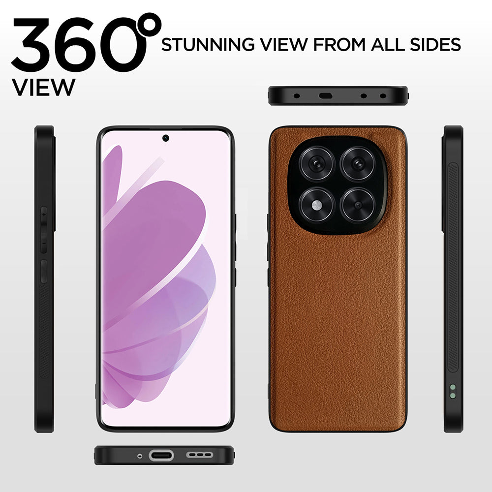 Leather PC TPU Cover for Mi Redmi Note 14 Pro 5G