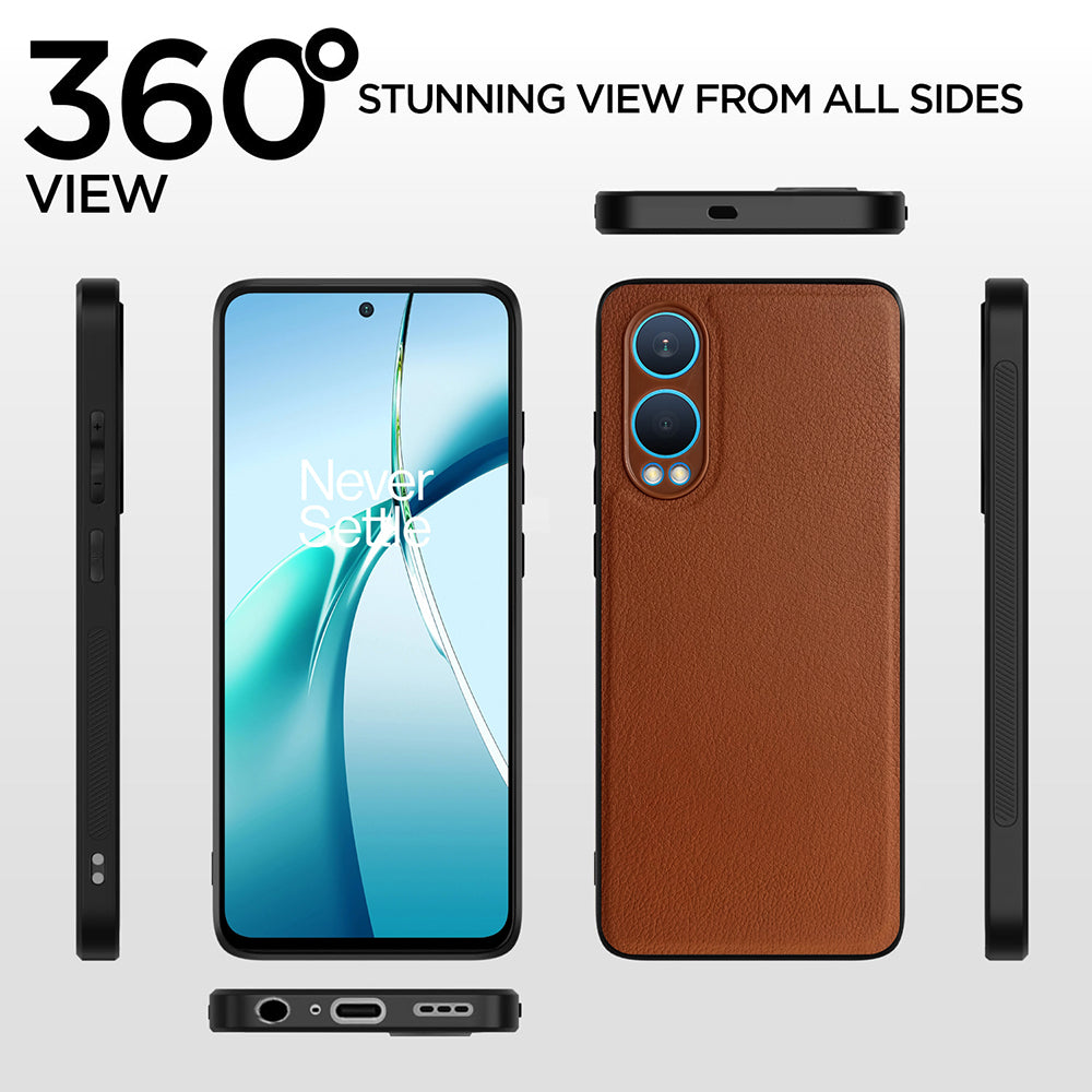 Leather PC TPU Cover for OnePlus Nord CE4 Lite 5G